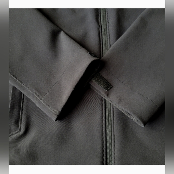 PATAGONIA WOMENS ADZE SOFTSHELL FRONT ZIP JACKET FLEECEBACKED BLACK - Picture 10 of 12